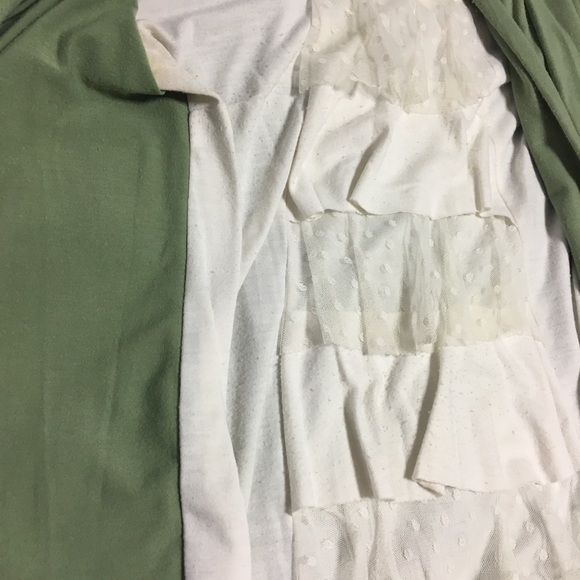 Green cardigan shirt combo - Picture 3 of 7